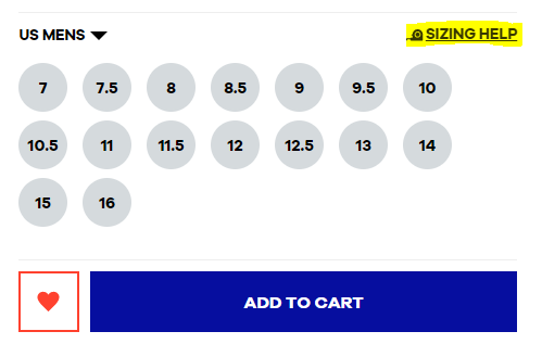 Mens Shoe Size Chart for Your Reference